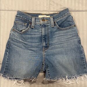 Levi's Blue Jean Shorts High-Waisted Cut-Off